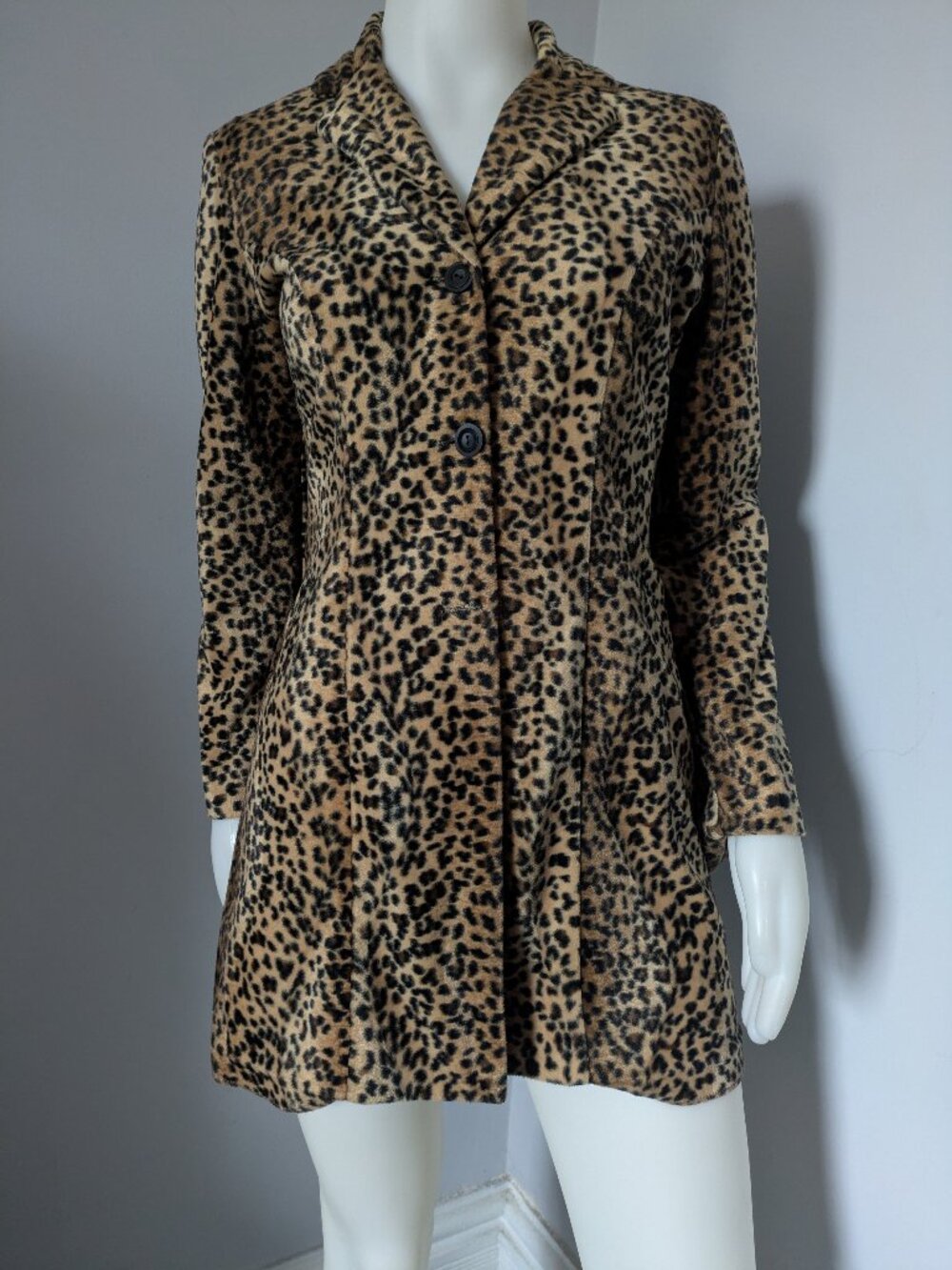 Cheetah print coat